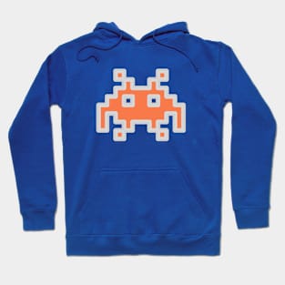 Alien Invader.Peach. Hoodie